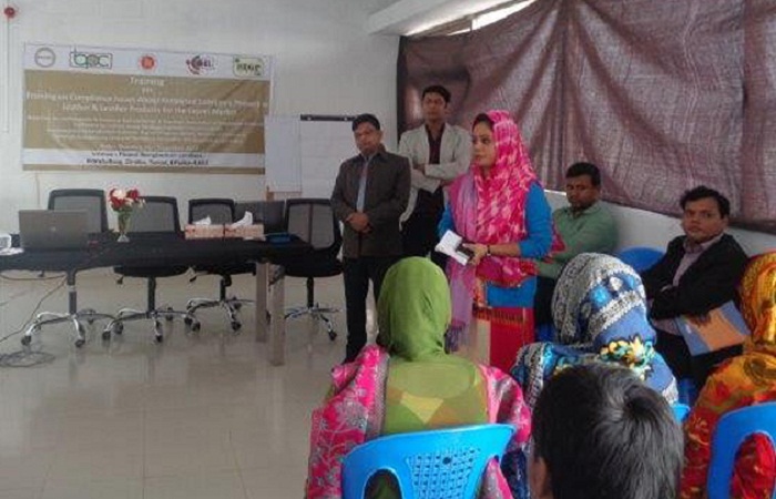 Training on Compliance Issues About Restricted Substance Present in Leather & Leather Products for the Export Market_31st December-2015