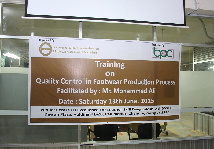 Training on Quality Control in Footwear Production Process