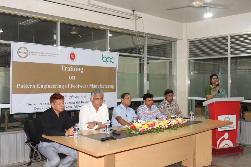 Training on Pattern Engineering of Footwear Manufacturing